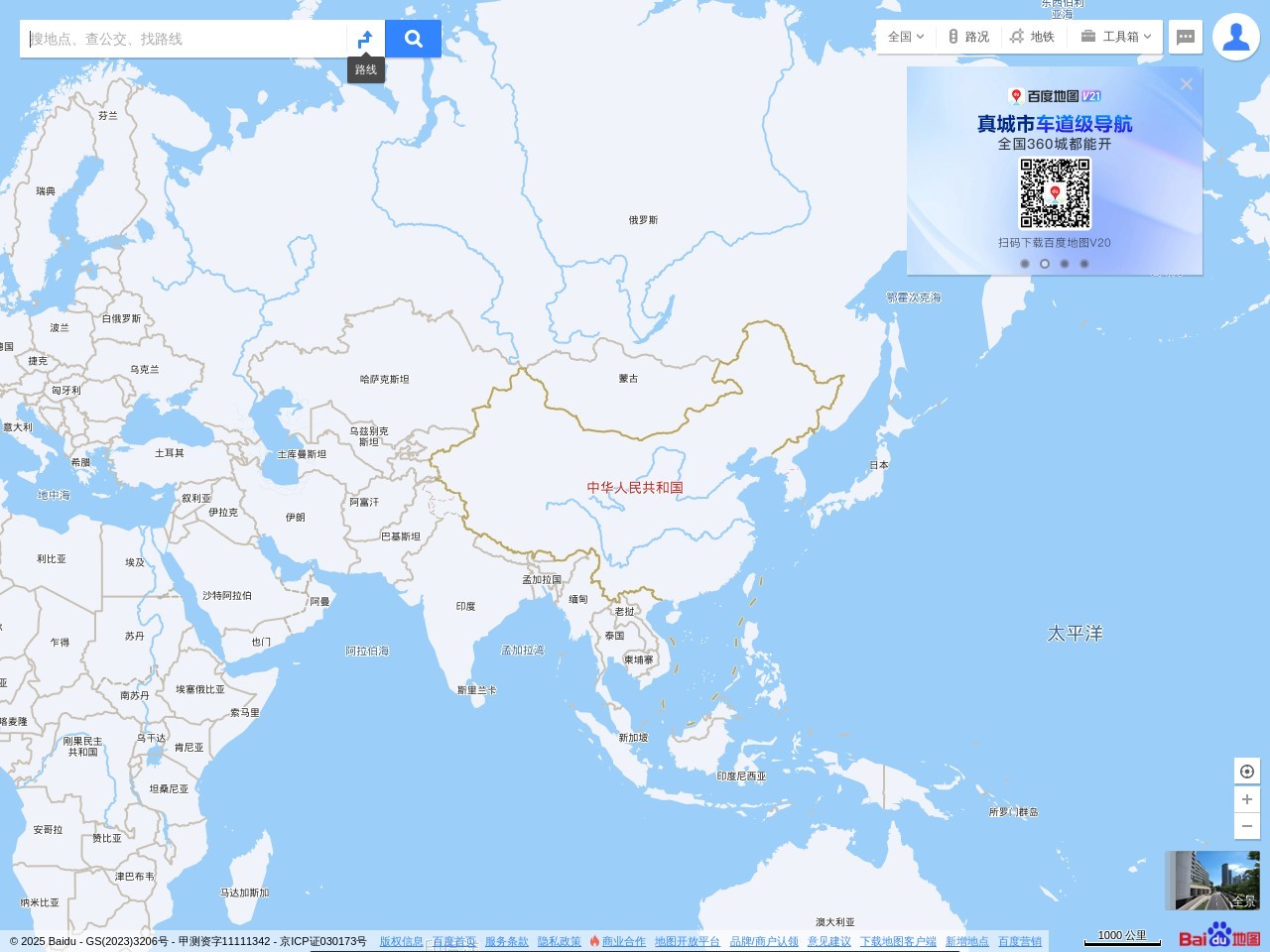 点击放大图片 百度地图